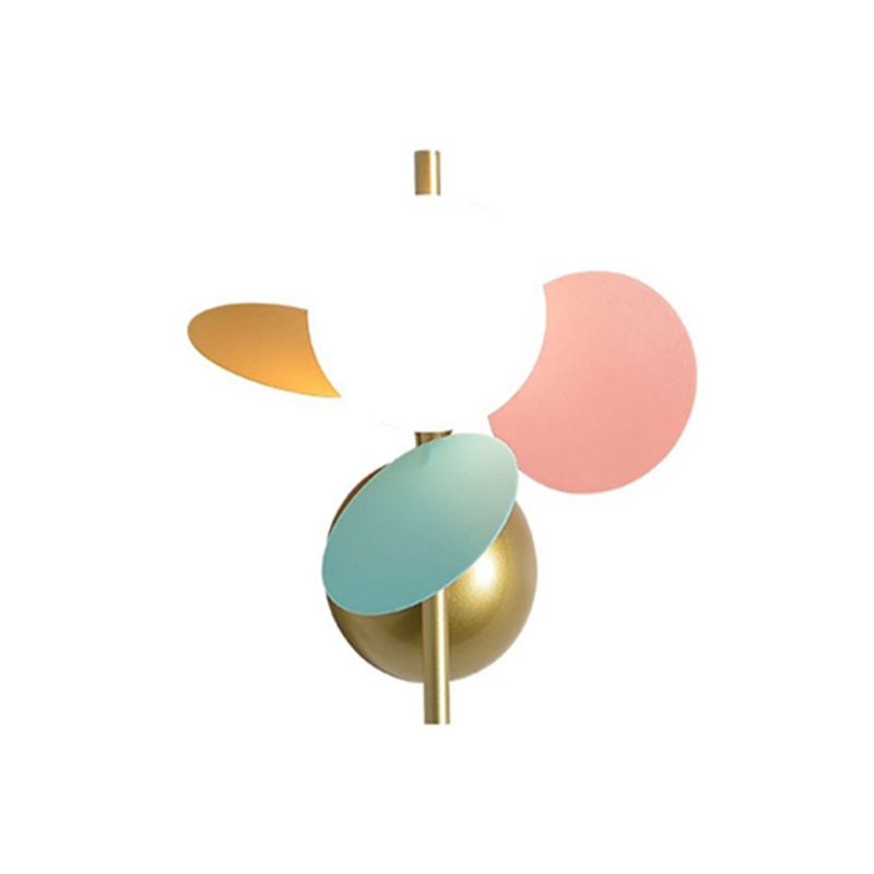 Macaron Ball Shade Wall Sconce Metal 1 Light Sconces for Bedroom