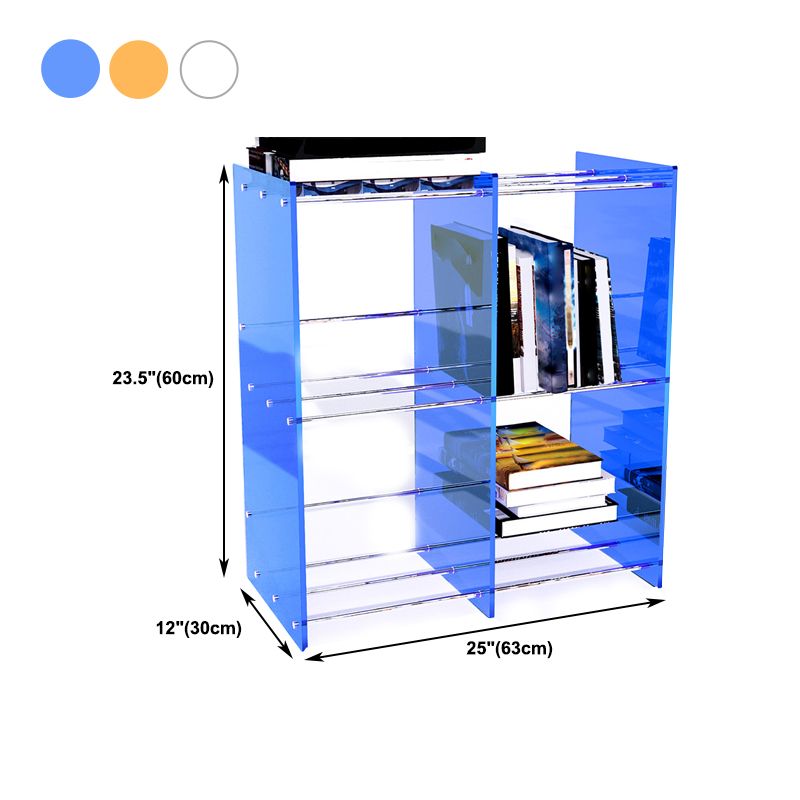 Multiple Colors Modern Style Bookshelf Acrylic Bookcase for Home