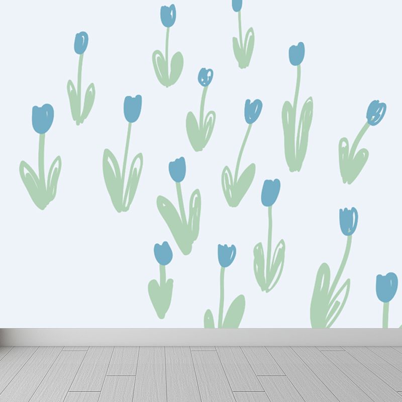 Soft Color Botanics Wall Mural Decal Plant Childrens Art Waterproofing Wall Decor