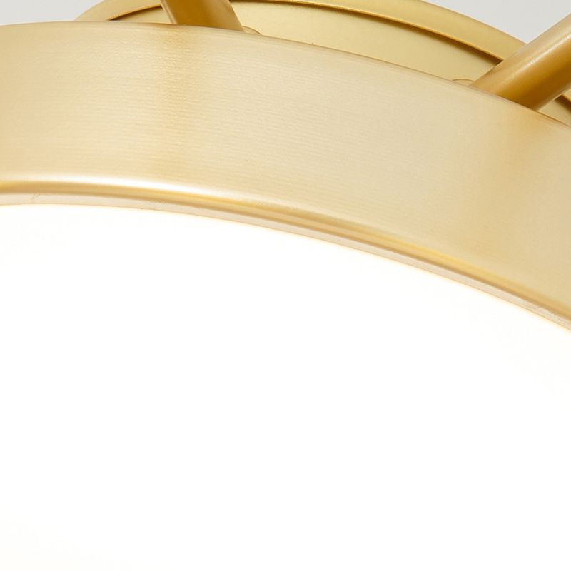 Nordic Spherical Pendant Light White Glass Hanging Light for Living Room