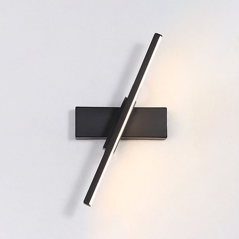 Modern Style Linear Wall Lamps Metal 1 Light Wall Mounted Lamps