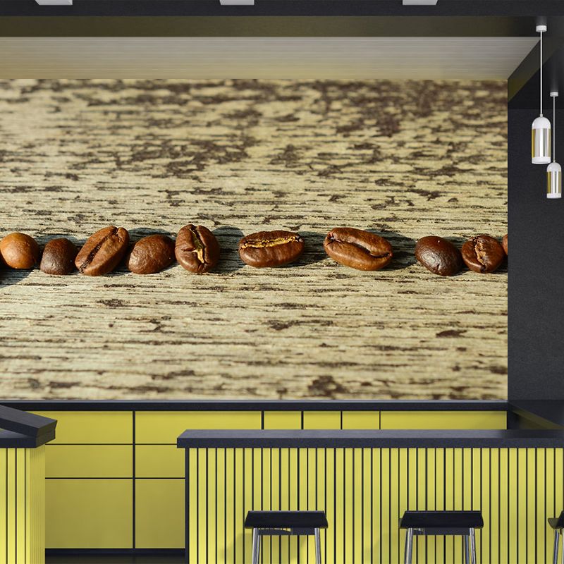 Simplicity Coffee Beans Mural Decal Decorative Mildew Resistant for Decoration