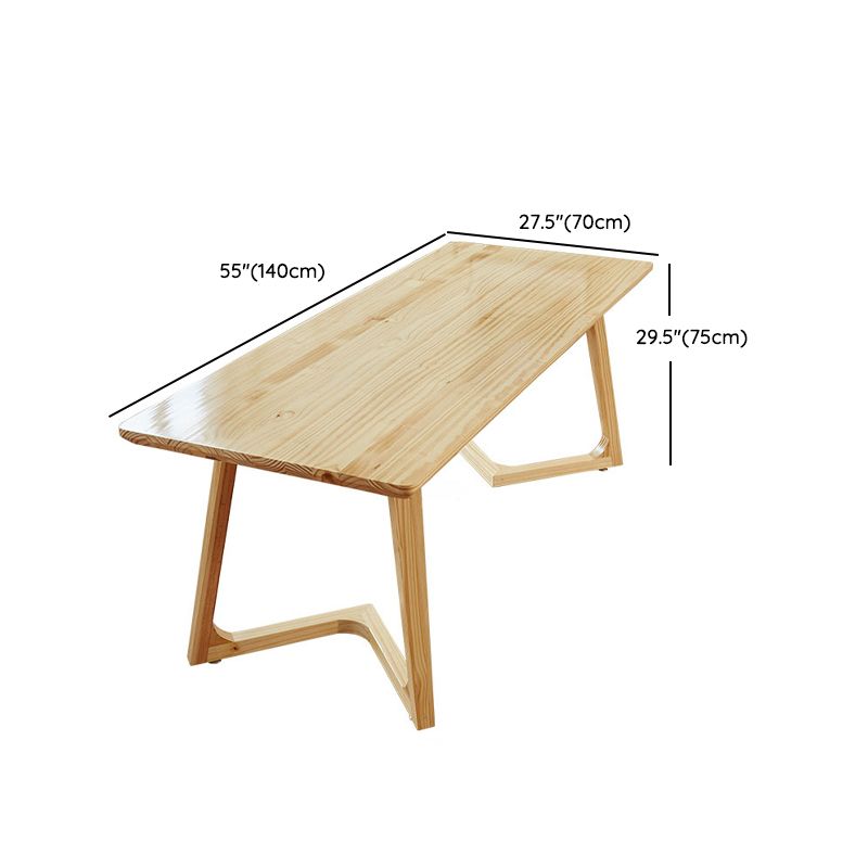 Modern Rectangle Wood Dining Table 1/2/4/5 Pieces Dining Set for Dining Room