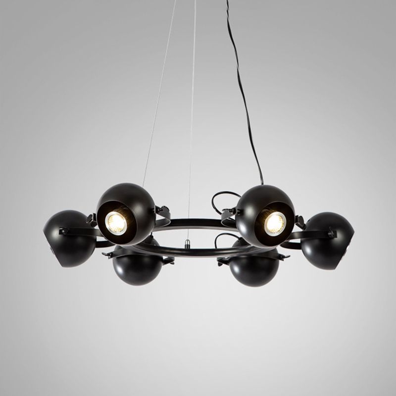 Industrial Wheel Hanging Ceiling Lights Metal Pendant Chandelier for Living Room