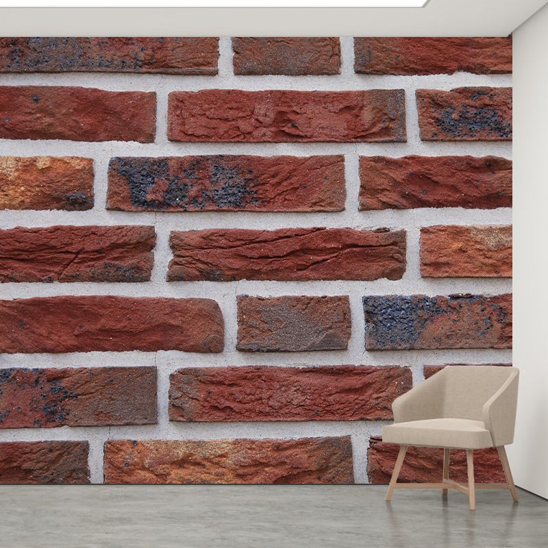 Brick Wall Mural Wallpaper Modern Water Resistant Wall Art for House Interior
