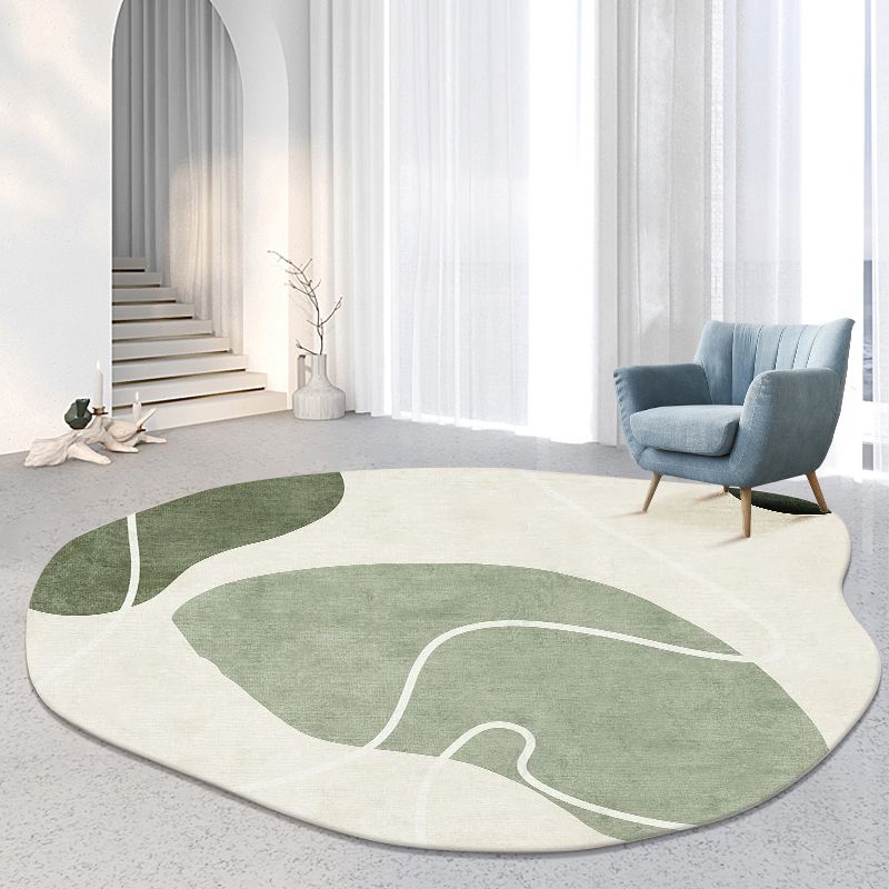 Kleurrijk modern vloerkleed kleurblok polyester gebied tapijt anti-slip gemakkelijke tapijten voor huisdecoratie