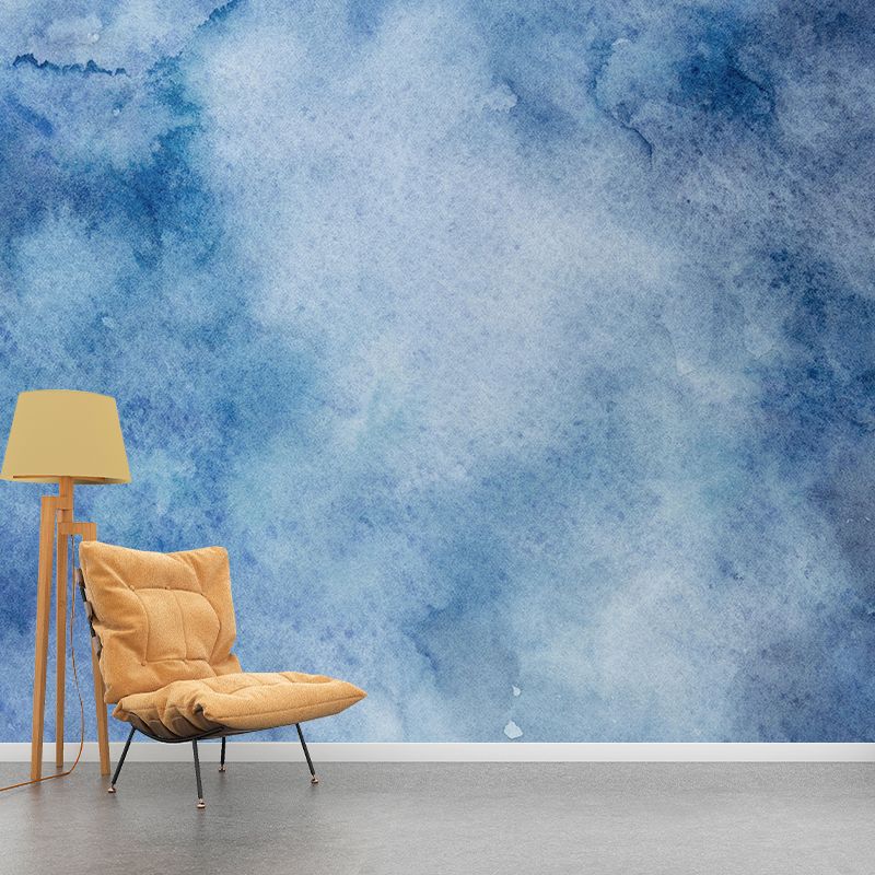 Kleurrijke aquarelbehang muurschildering abstracte moderne wanddecoratie voor slaapkamer