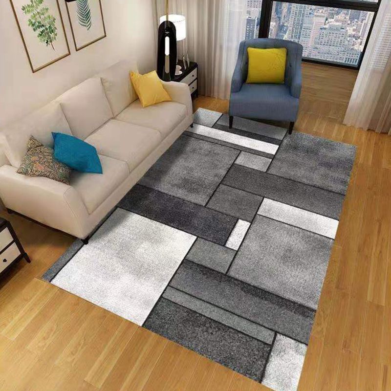 Gold Feather Carpet Polyester Simplicity Carpet Stain Resistant Carpet for Home Decor