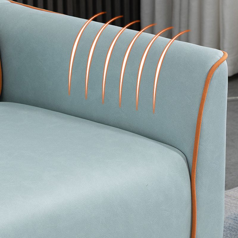 Pillows Included Standard Sofa Stain Resistant Settee with Leg
