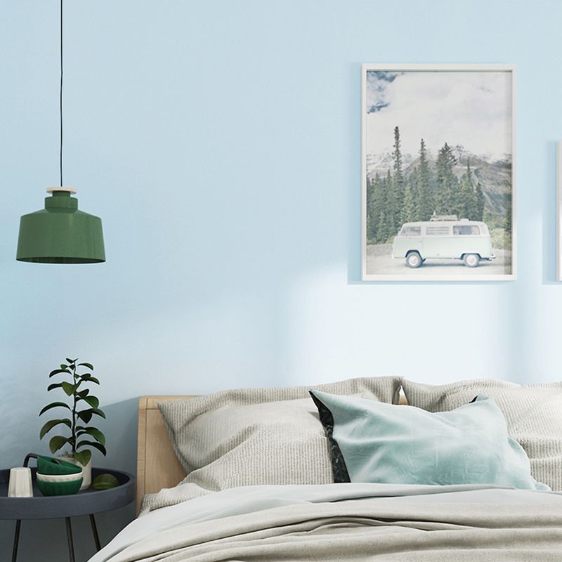 Self-Adhesive Solid Color Wallpaper Roll Minimalist PVC Wall Covering, 19.4-sq ft