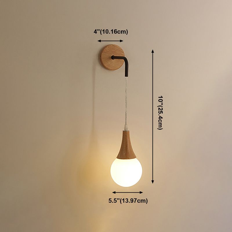 Moderne Stil Geometrische Wandlampen Holz 1 Lichtwandbeleuchtung Armaturen