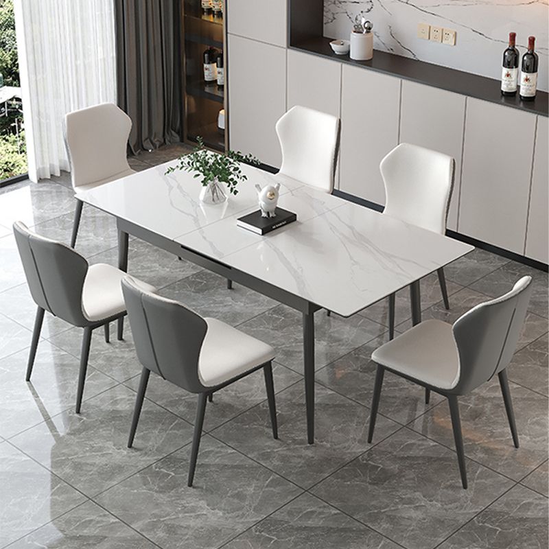 Modern Sintered Stone Kitchen Table Home Extendable Dining Table