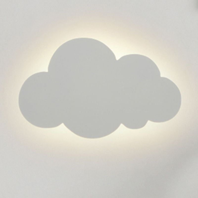 Nordic Style Iron Wall Light Cloud Shape Wall Lamp for Children's Room
