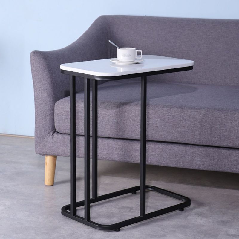19.7" W Modern End Table Rectangular Slate C Sofa Side Table