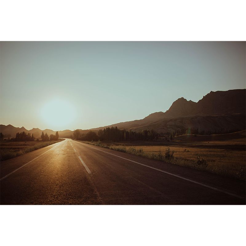 Customized Road Wall Mural Eco-friendly Wallpaper for Guest Room Decoration