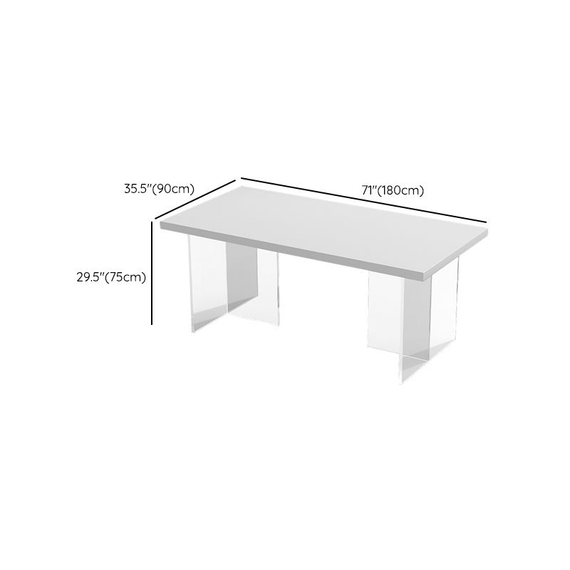 Modern Rectangle Stone Dining Table 1/4/5 Pieces Dining Set for Dining Room
