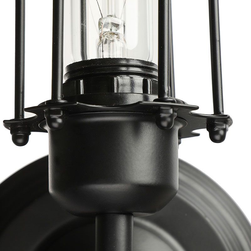 2 lichten Tube kooi wandverlichting met lineair ontwerp industriële stijl roest/zwarte metalen wandlamp voor gang