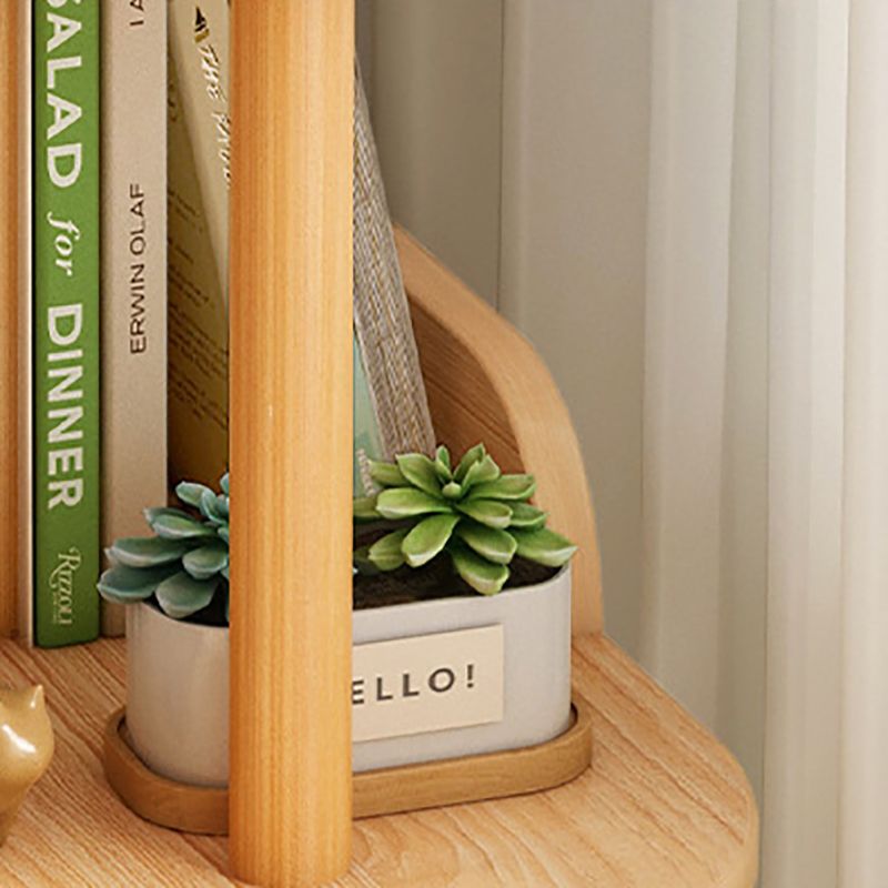 Engineered Wood Bookcase Standard Contemporary Bookshelf with Shelves