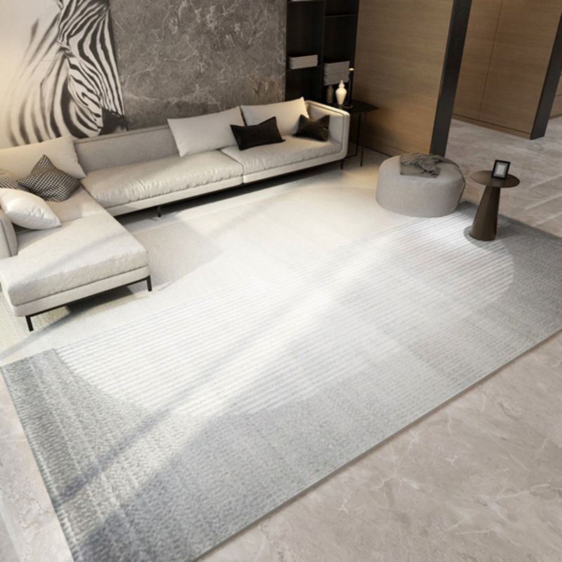 Salle de salon moderne Bloc de couleur du tapis Polyester Area Rapis de support sans glissement