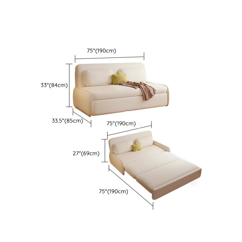 Scandinavian Foldable Futon Sleeper White Futon Sleeper Sofa Bed
