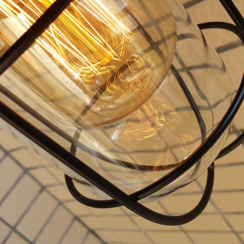 3 luci trasparente lampada montata a parete in vetro a parete industriale monte a parete per sala e foyer