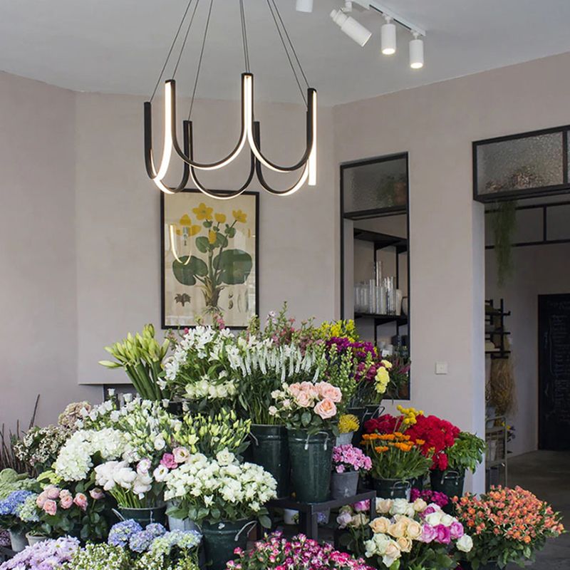 Modern Minimalism Style LED Pendant Chandelier Light Aluminum Chandelier