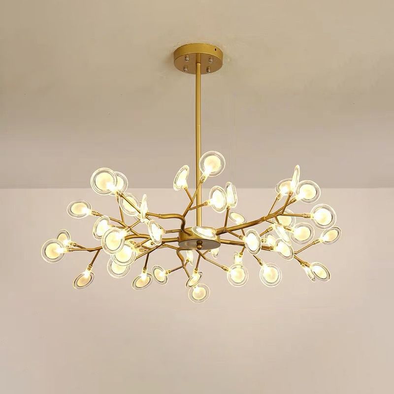 Simplicity Branched Firefly Chandelier Light Acrylic Living Room LED Pendant Light Fixture