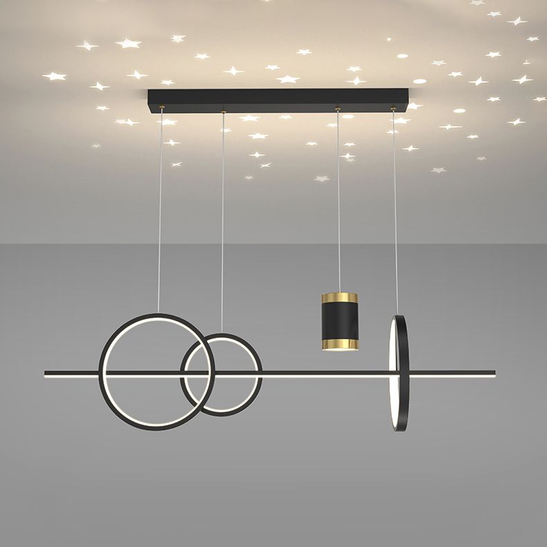 Linear Island Lighting Ideas Modern Metal Kitchen Island Pendant