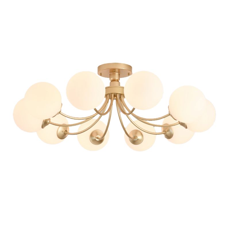 Modern Simple Iron Ceiling Light Ball Shape Ceiling Lamp for Living Room