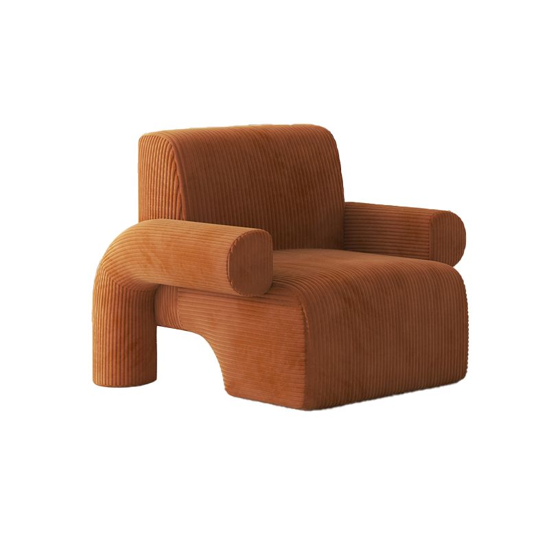 35.43" Wide Contemporary Style Single Sofa Chair Fixed Back Fabric Arm Chair