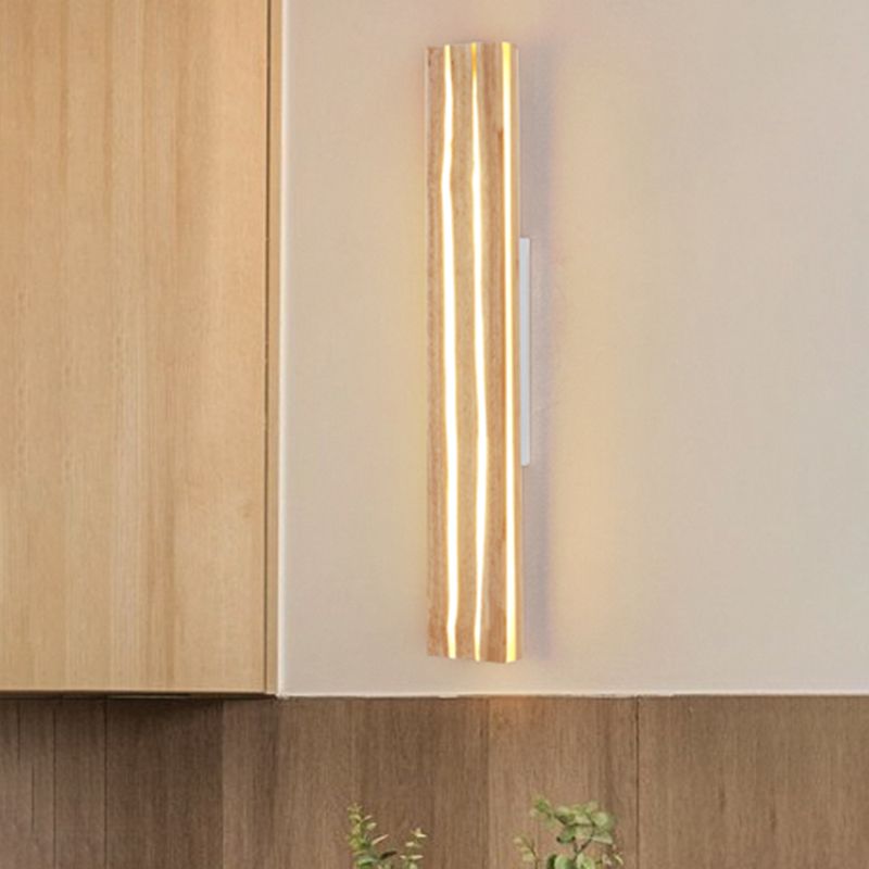 Contemporary Wooden Wall Light Fixture Simple Wall Light Sconce for Bedroom