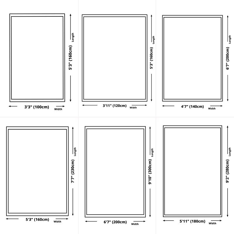 Multicolor Home Decoration Carpet Modern Plant Printed Area Rug Polyester with Non-Slip Backing Rug