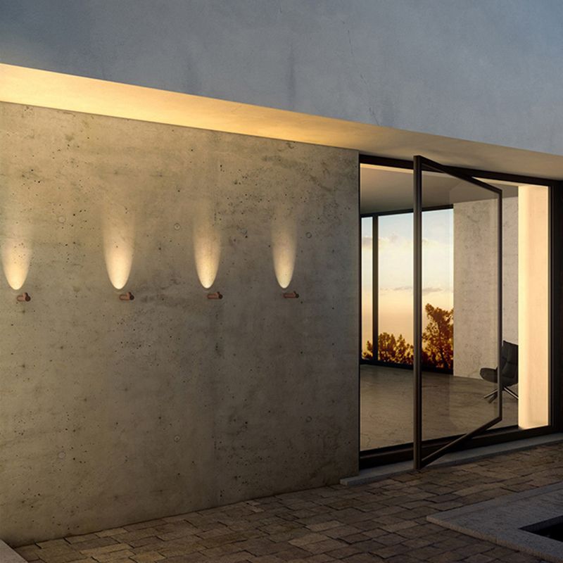 Modernism Single White/Black Wall Mounted Sconce Metallic Wall Light for Bedroom