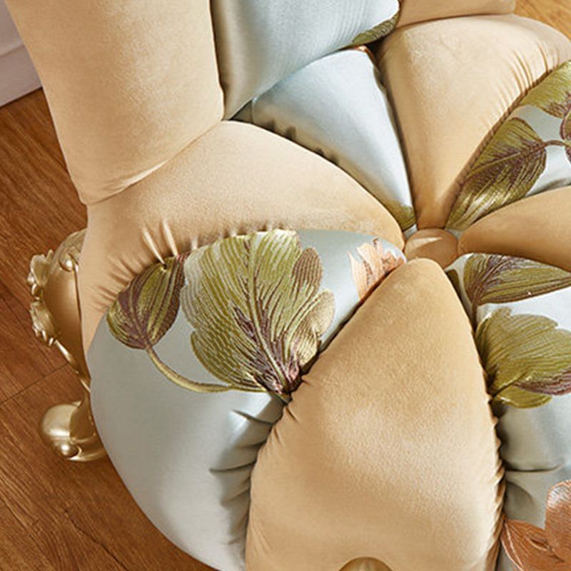 18.11"L x 18.11"W x 38.19"H Velvet Pillow Back Armless Chair