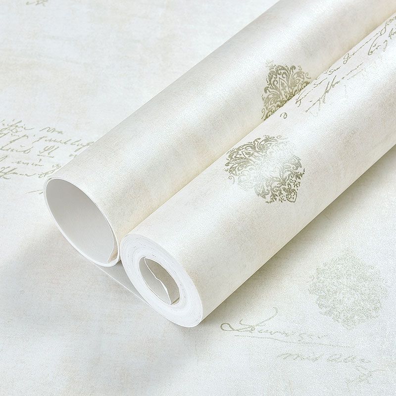 Hedendaagse letters wandbekleding in neutrale kleuren slaapkamer decoratief behang, 31 ft. x 20,5 inch