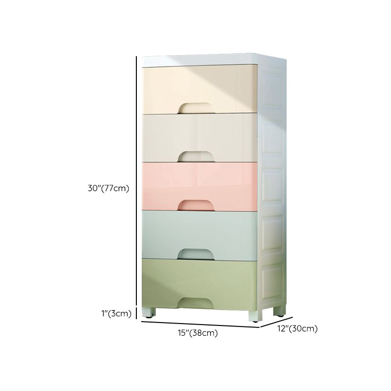 Non-Hanging Armoire with Legs Contemporary Plastic Storage Cabinet
