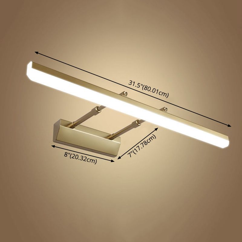 Lineare Schattenschwung Armwand beleuchtet moderne Metall 1 Light Leuchtenlampe