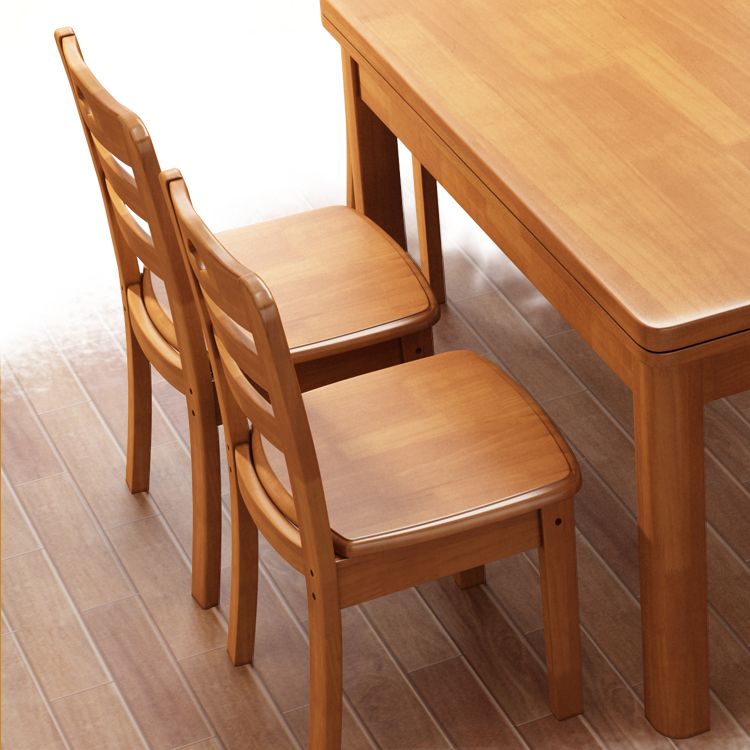 Contemporary Dining Table Sets with Solid Wood Dining Table and Chairs