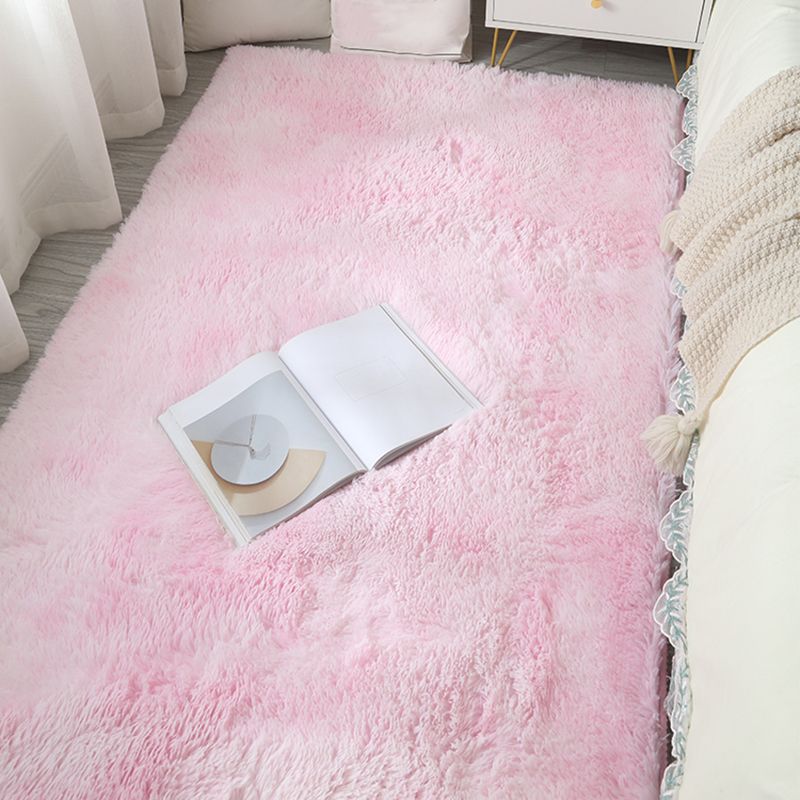 Casual Tie Dye Shag Rug Polyester Area Rug Stain Resistant Indoor Carpet for Home Decoration