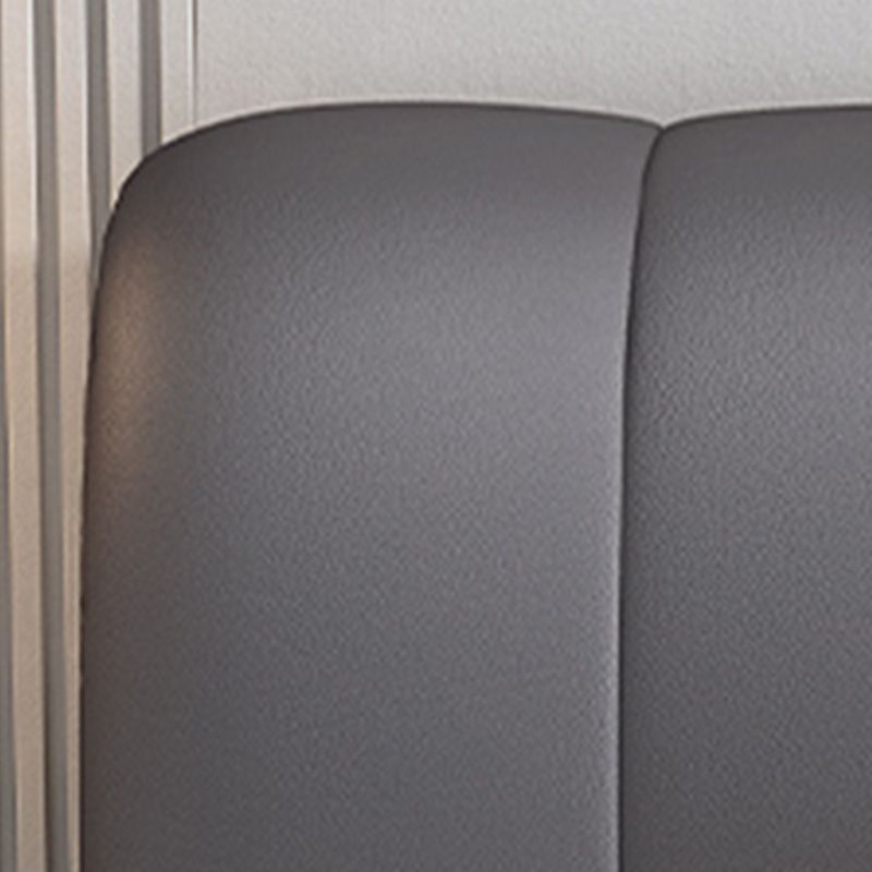 Contemporary Lift Up Storage Upholstered Headboard Solid Color Bed Frame