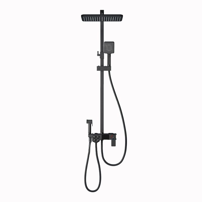 Shower Trim Square Handheld Shower Head Massage Jet Shower System