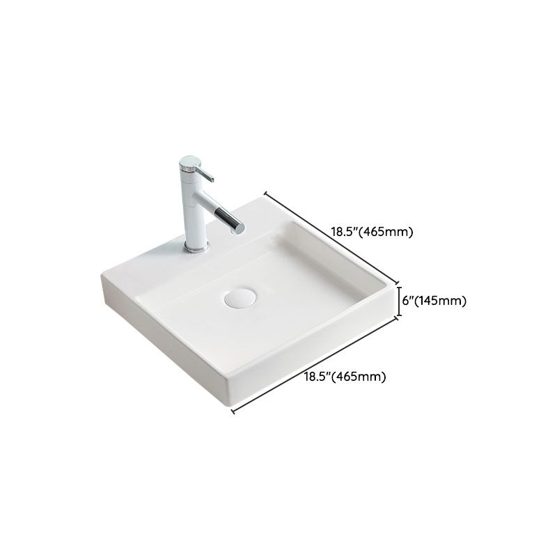Porcelain Bathroom Sink Contemporary Simple Vessel Bathroom Sink