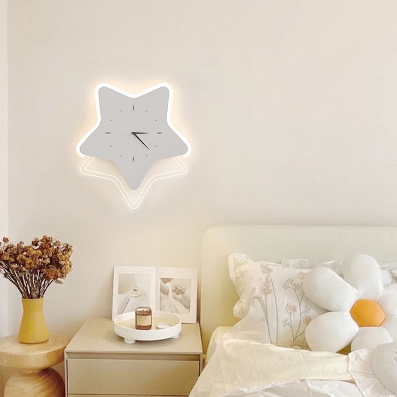 Single White Modernism Wall Mounted Sconce LED Unique Wall Light