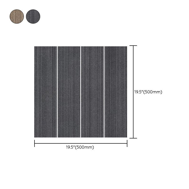 Carpet Tile Non-Skid Fade Resistant Gradient Loose Lay Carpet Tiles Living Room