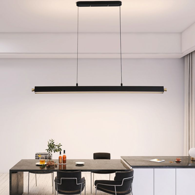 Estilo moderno lineal isla light metal 1 1 de techo colgante de luz