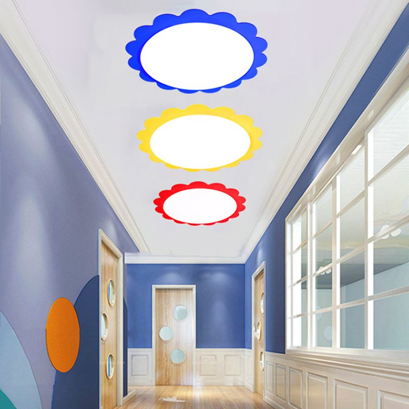 Flower Ceiling Mount Light Cartoon Acrylic Ceiling Lamp for Corridor Bathroom