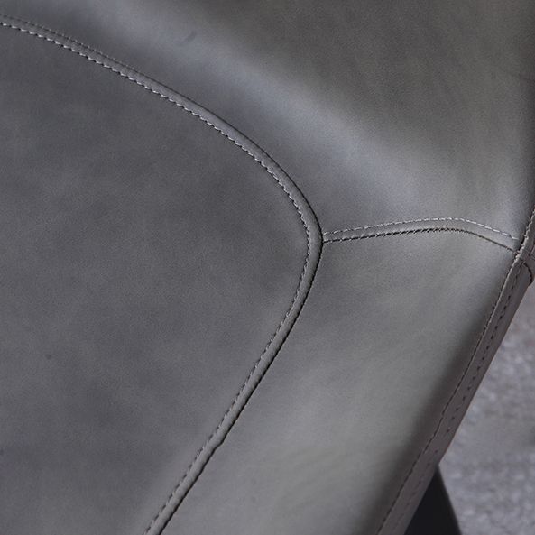 Contemporary Kitchen Dining Side Chair Leather Armless Dining Chairs