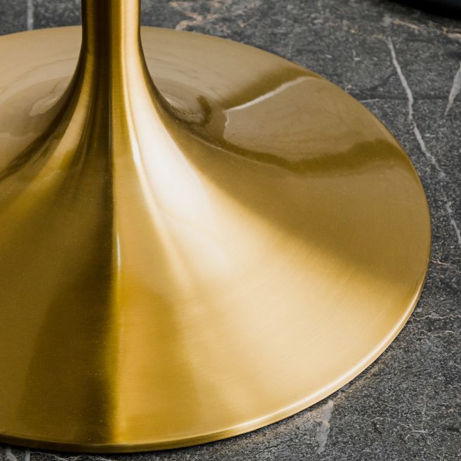 Mesa de comedor de estilo moderno Mesa de comedor de madera redonda con base de tulipán para uso en el hogar