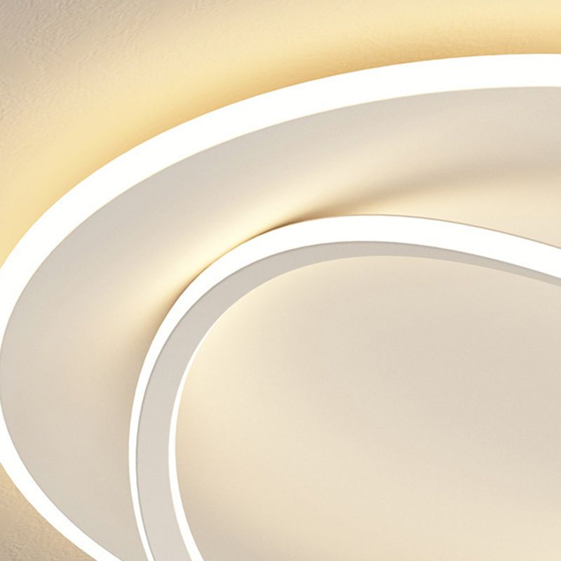 Contemporary Flush Mount Lighting LED White Ceiling Light for Bathroom