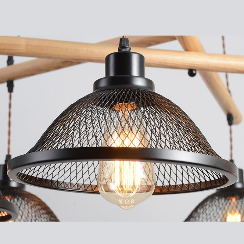 Bowl Island Lighting Fixtures Industrial Metal Pendant Lighting for Restaurant